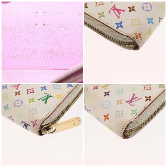 LOUIS VUITTON Monogram Multicolor Zippy Wallet Wallet White - Picture 10 of 15